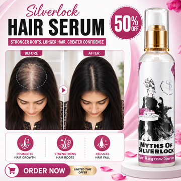 Myths of Silverlock Hair Regrow Serum  – Stronger Roots, Longer Hair & Greater Confidence – With Plant Stem Cells, Larix Europaea, Camellia Sinensis & Biotin – Helps Reduce Hair Fall, Supports Regrowth & Nourishes Scalp