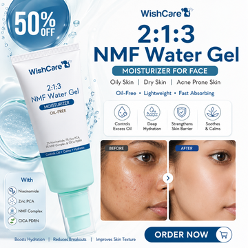 WishCare NMF Water Gel | Controls Excess Oil | Deep 24H Hydration | Strengthens Skin Barrier