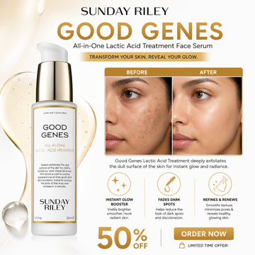 Sunday Riley Good Genes All-in-One Face Serum – Deeply Exfoliates, Fades Dark Spots, Plumps Fine Lines & Wrinkles – Instant Glow Booster, Refines Texture, Minimizes Pores