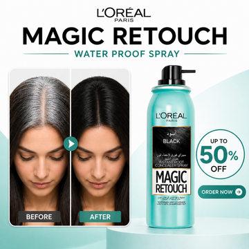 L'Oréal Paris Magic Retouch Instant Root Concealer Spray - Grey Roots Gone in 3 Seconds – Water Proof – Temporary Grey Coverage, Lasts Until Shampoo – Covers Sparse Areas & Scalp