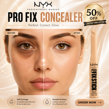 NYX Professional Makeup Pro Fix Stick Correcting Concealer – Perfect, Correct & Glow – Full Coverage, Smooth & Glowy – Crease-Resistant, Long-Lasting – Conceals Imperfections & Evens Skin Tone